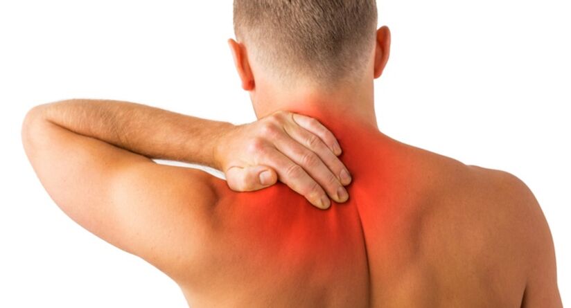 Neck pain due to osteochondrosis