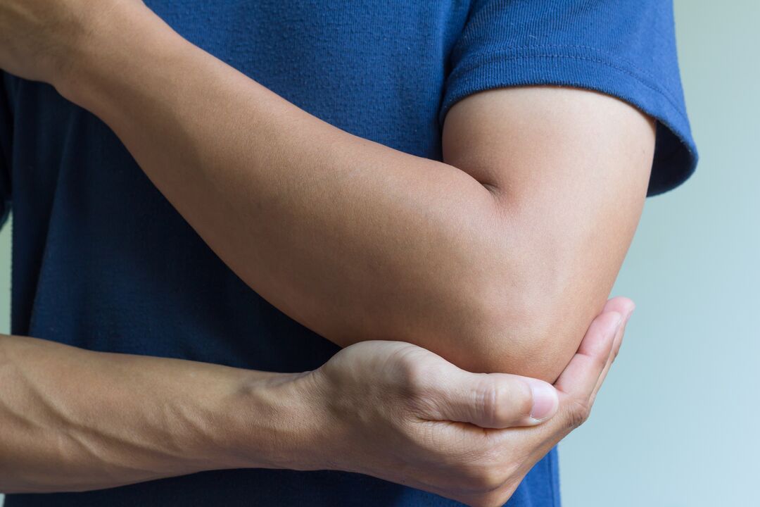 Elbow pain due to osteoarthritis