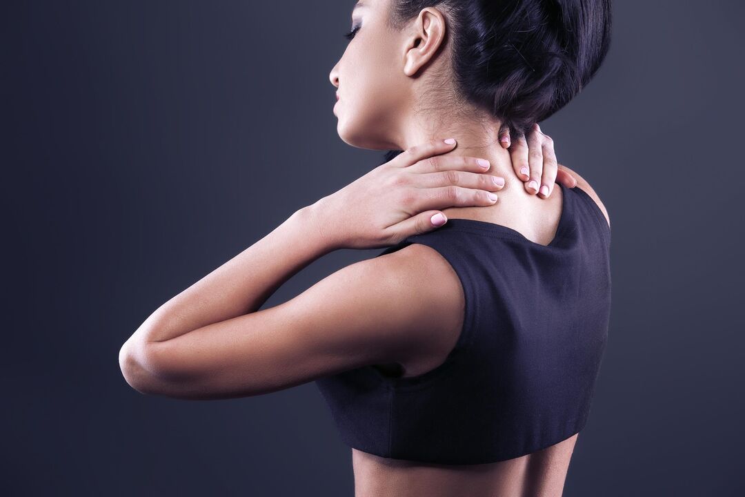 Neck pain in osteochondrosis