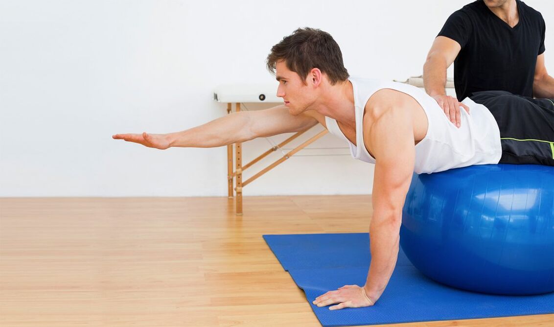 Therapeutic exercises that will help a man with back pain in the lumbar region